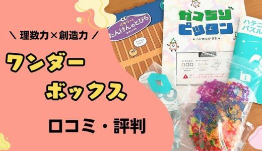 ワンダーボックスを6歳が受講した口コミ！メリット・デメリット本音レビュー